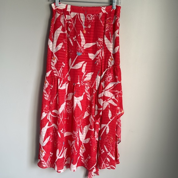 Tanya Taylor silk Parrot Tulip Sia Maxi Skirt 6 - Picture 3 of 14